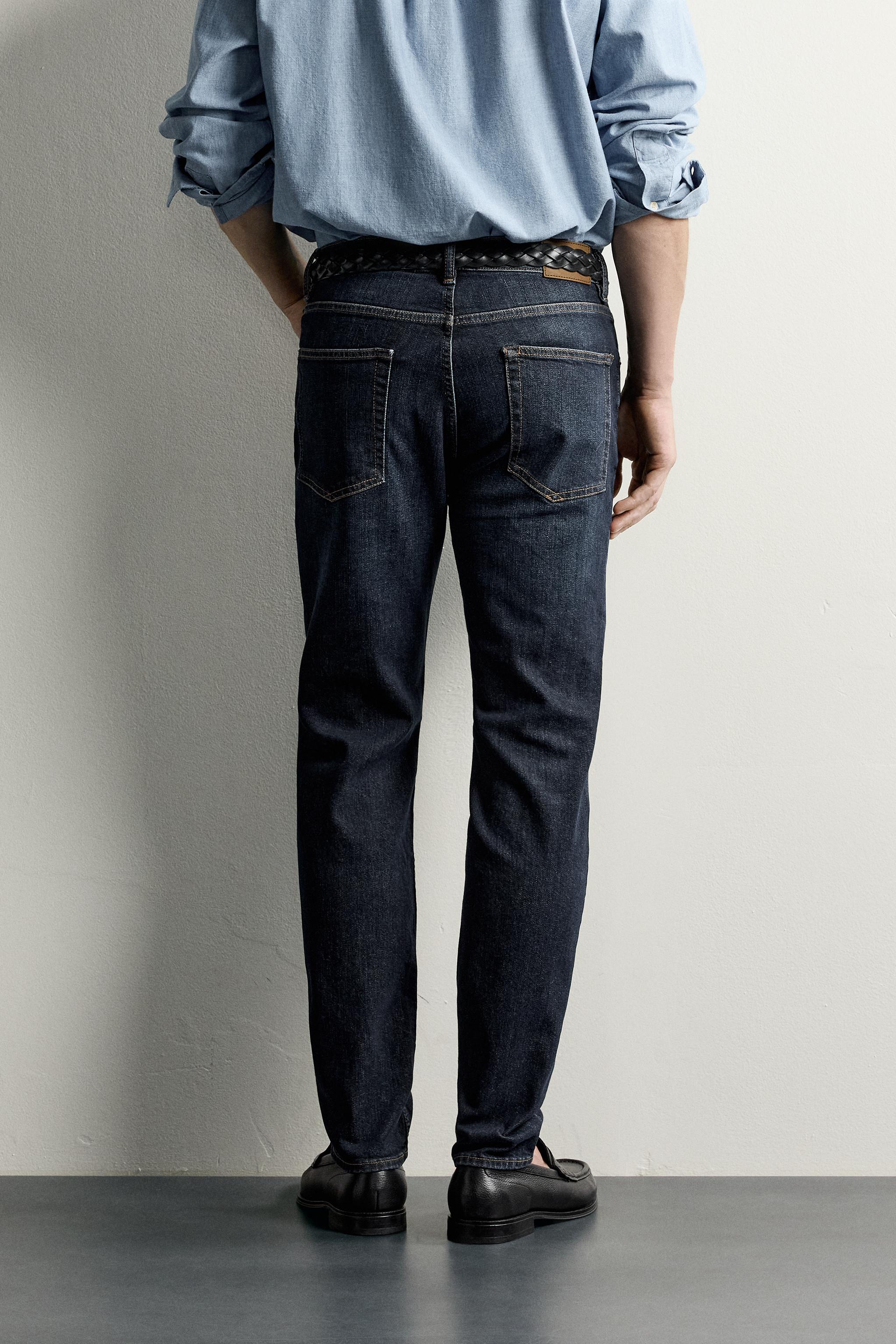 Мужские джинсы Zara BASIC SLIM FIT JEANS — фото 3