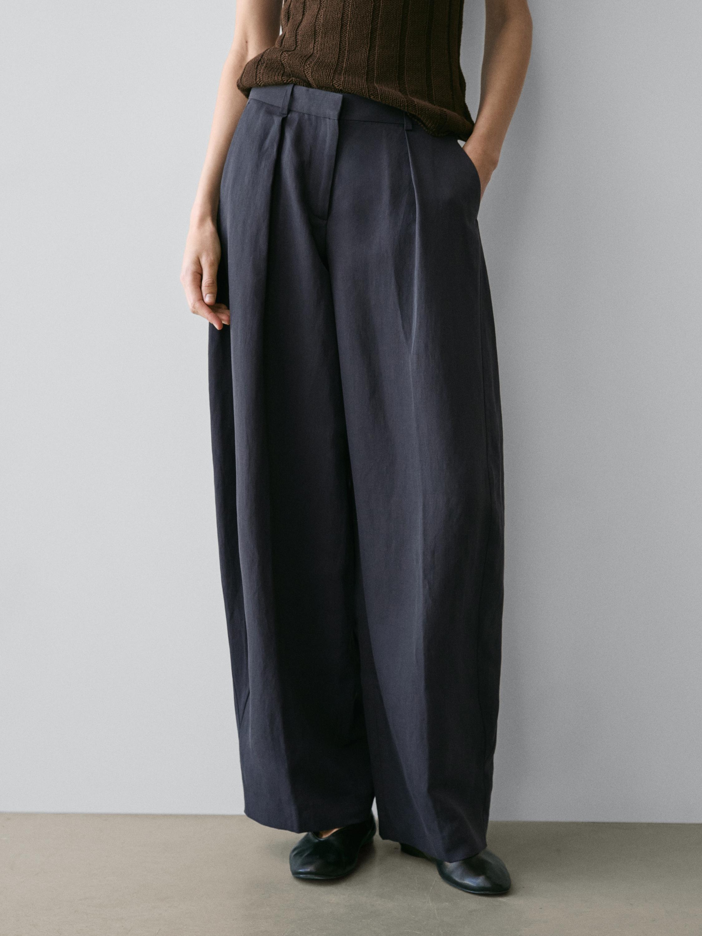 Pantalon fluide à pinces