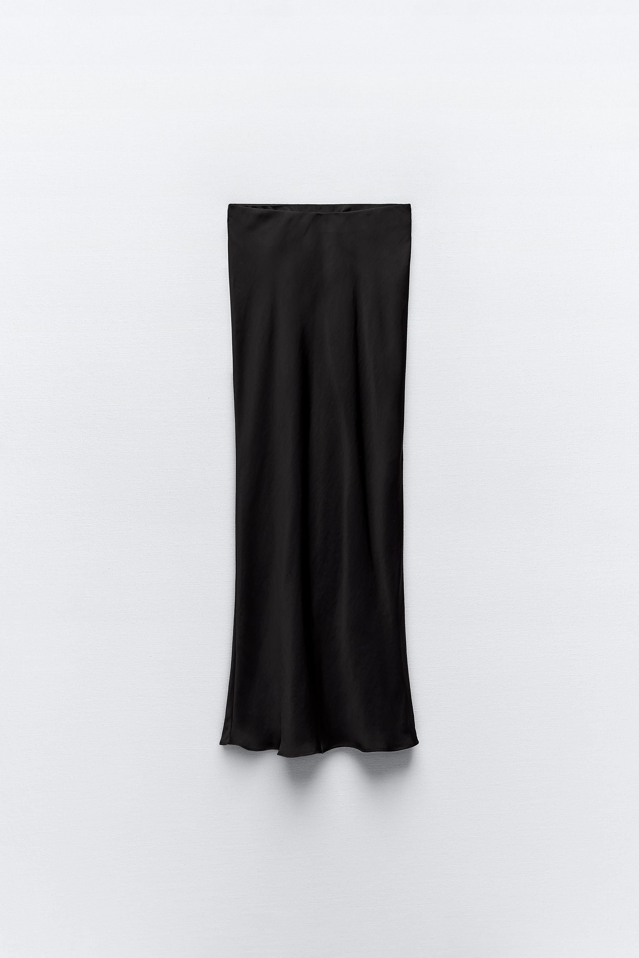 Zara satin shop skirt review