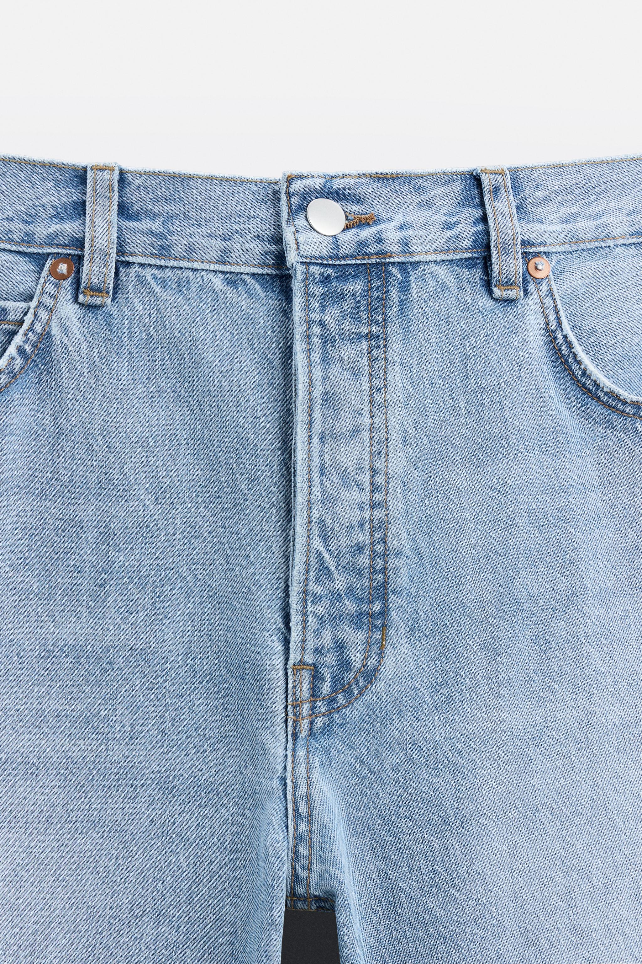 ★ドイツ発*ZARA*新作*ストレートフィットデニム/R-MID★ ストレートフィットレギュラーデニムパンツ - ミディアムブルー
