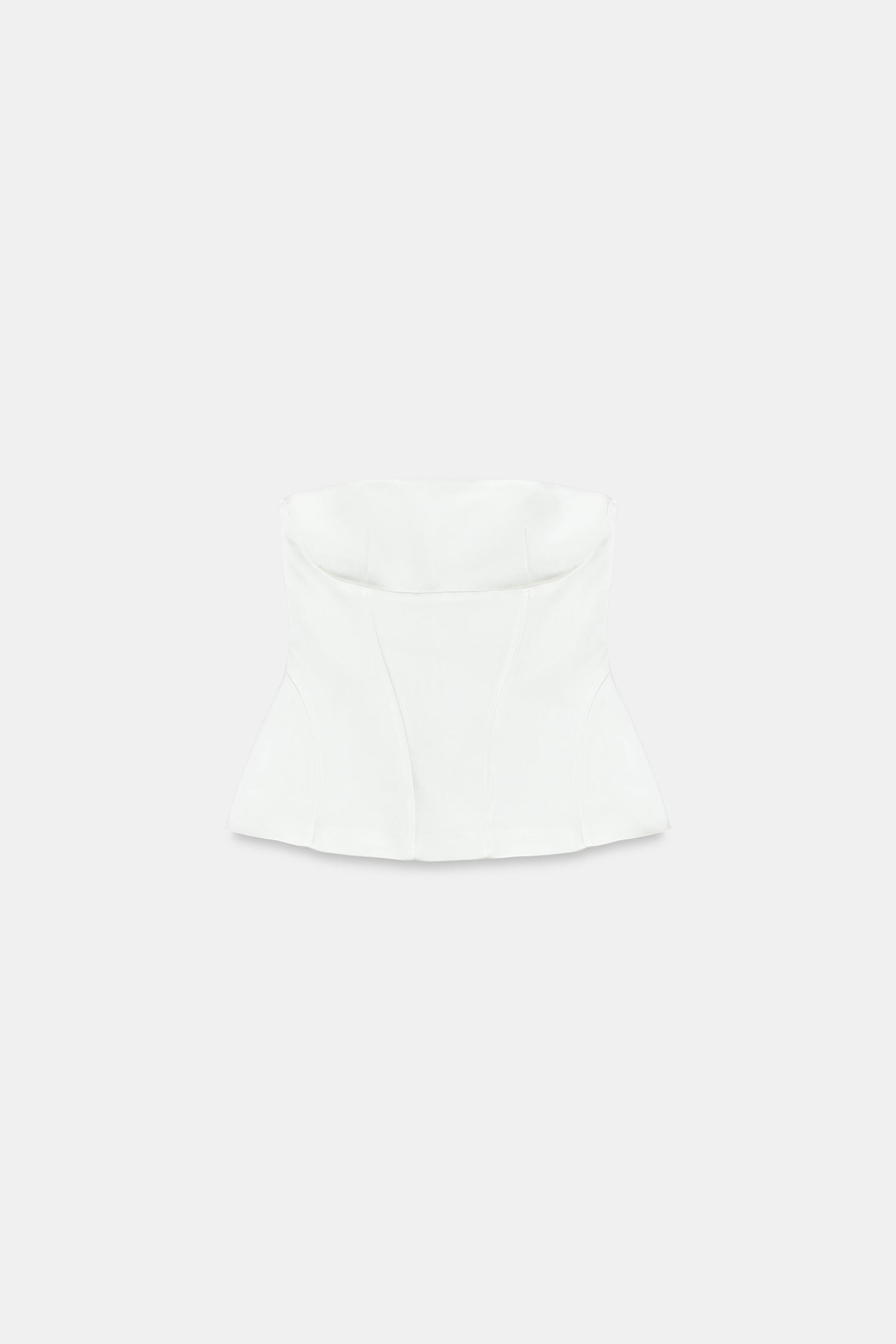 TOP BUSTIER PÉPLUM
