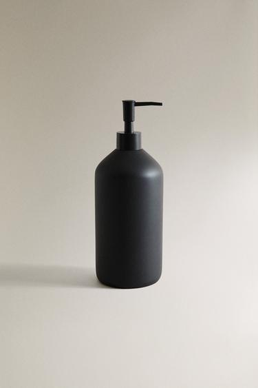 BLACK RESIN SOAP DISPENSER - Black by Zara