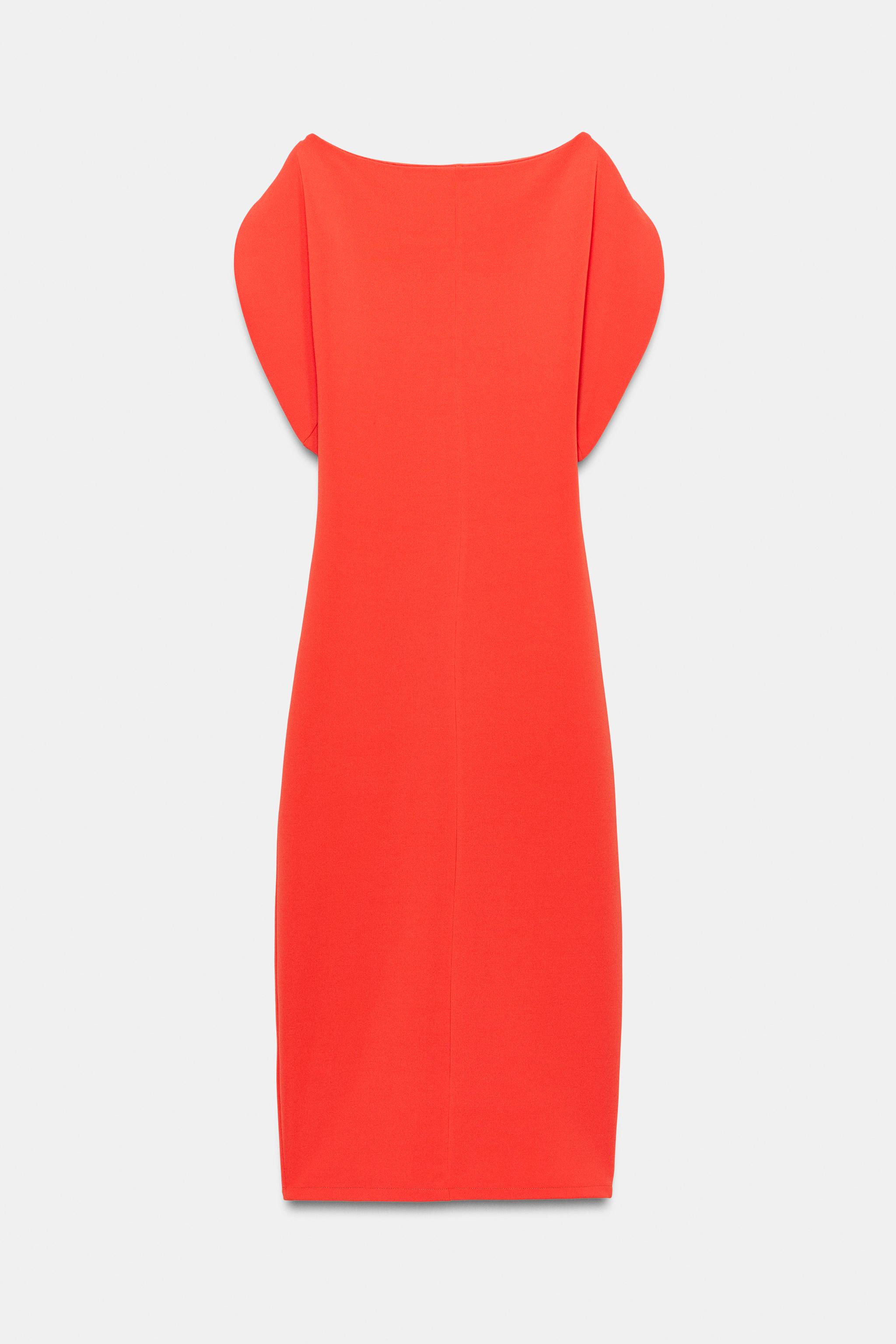 VOLUMINOUS MIDI DRESS