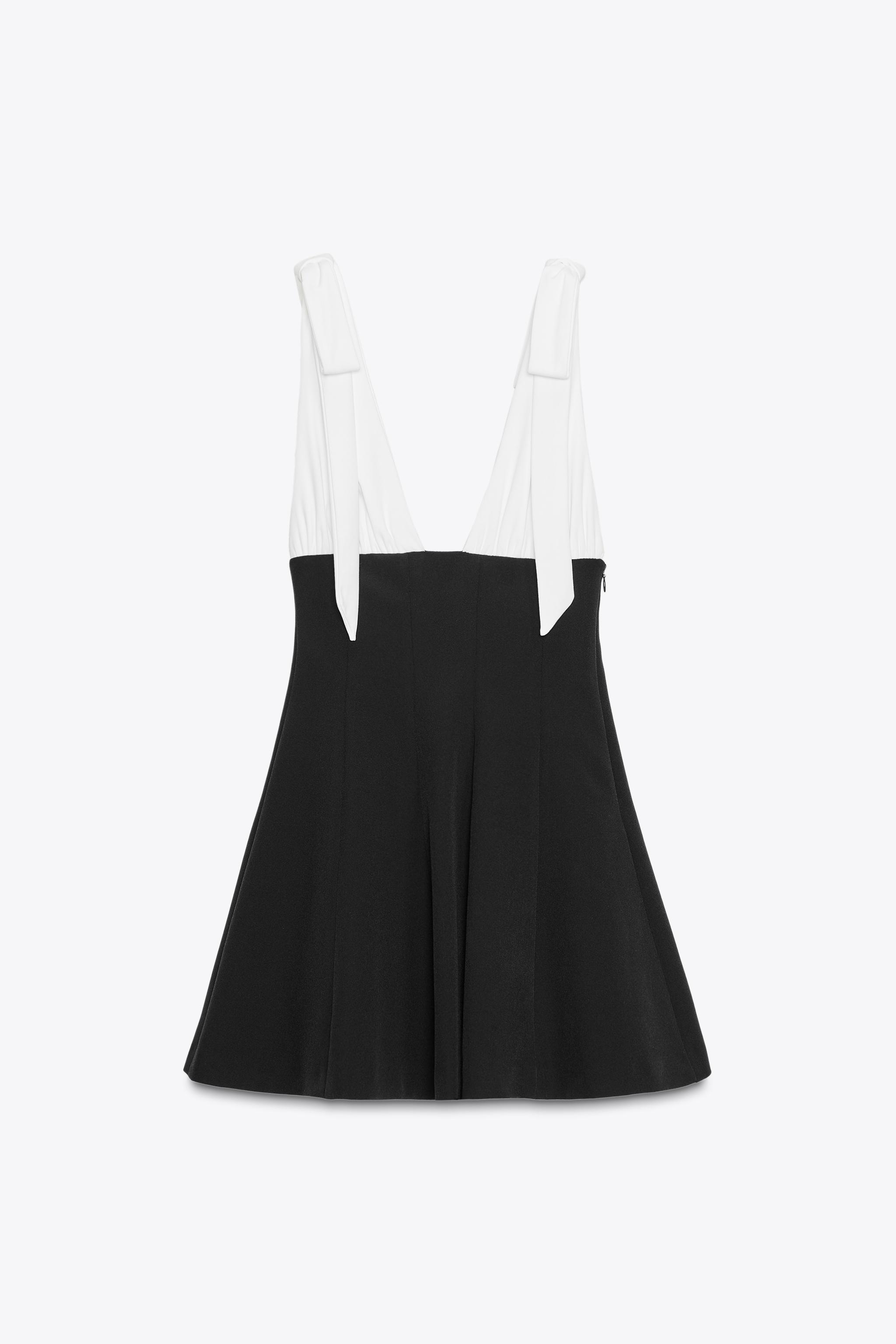 COMBINATION BOW SHORT DRESS