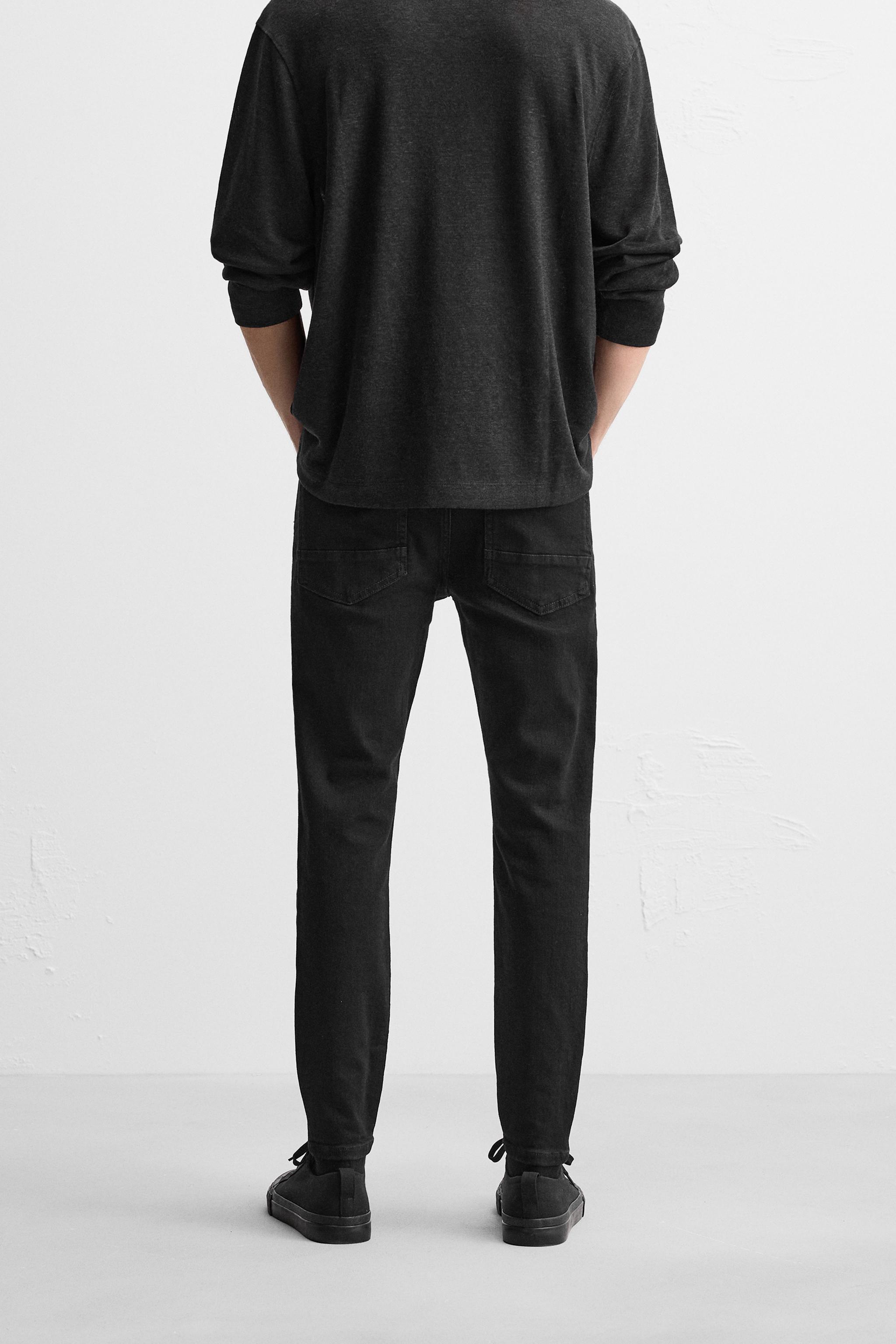 Fashion zara black jeans mens