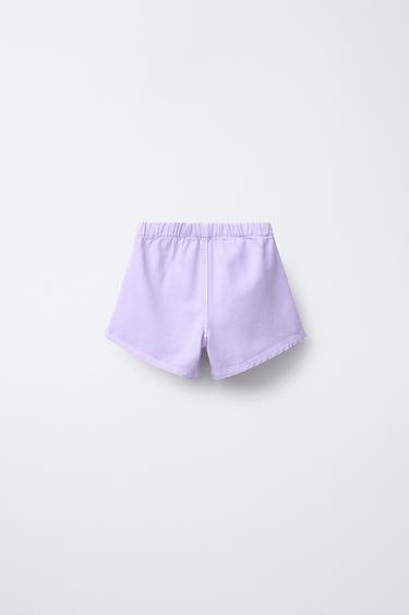DENIM BERMUDA SHORTS WITH PLEATS - Violet by Zara - Image 1