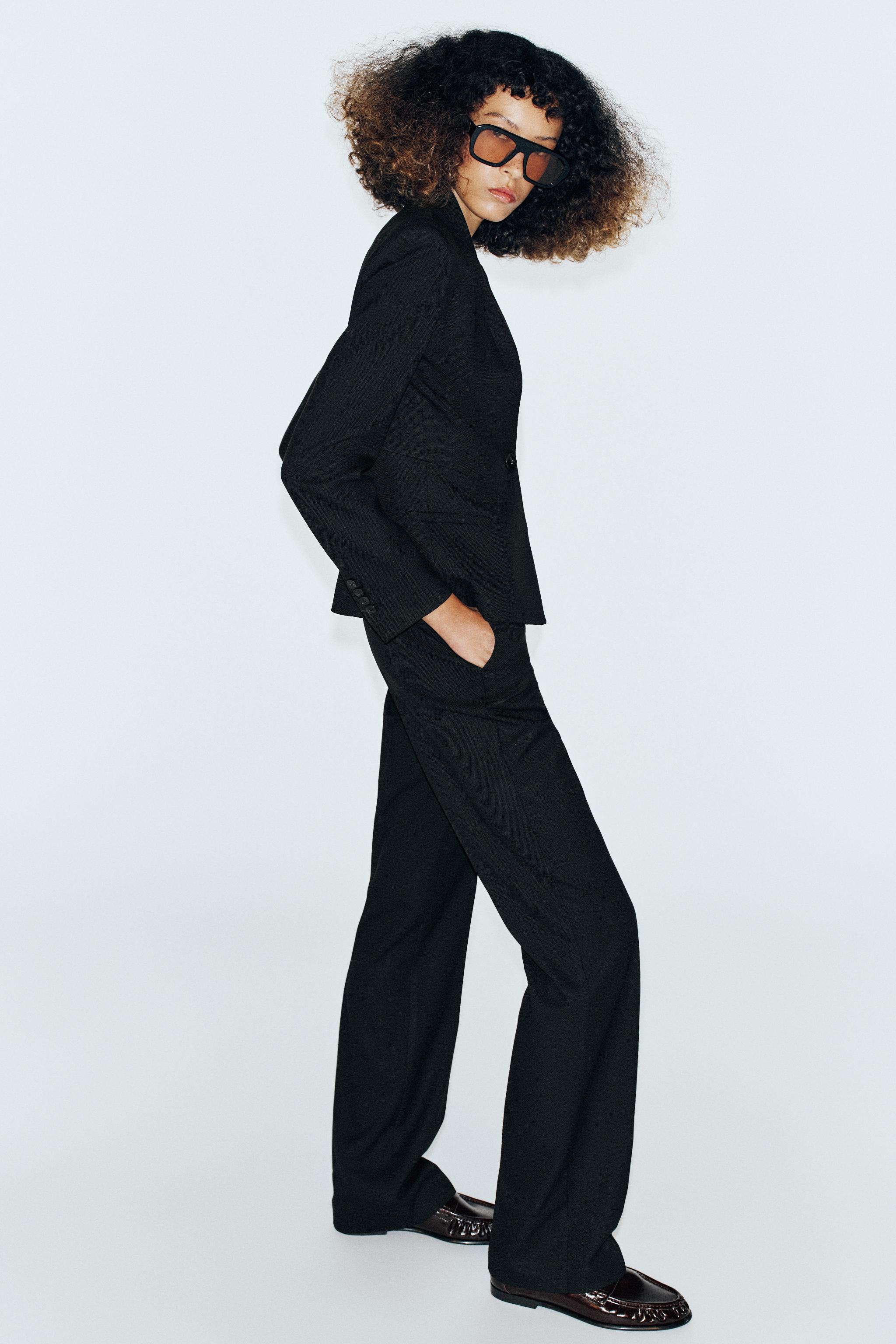 PANTALON DROIT TAILLE HAUTE
