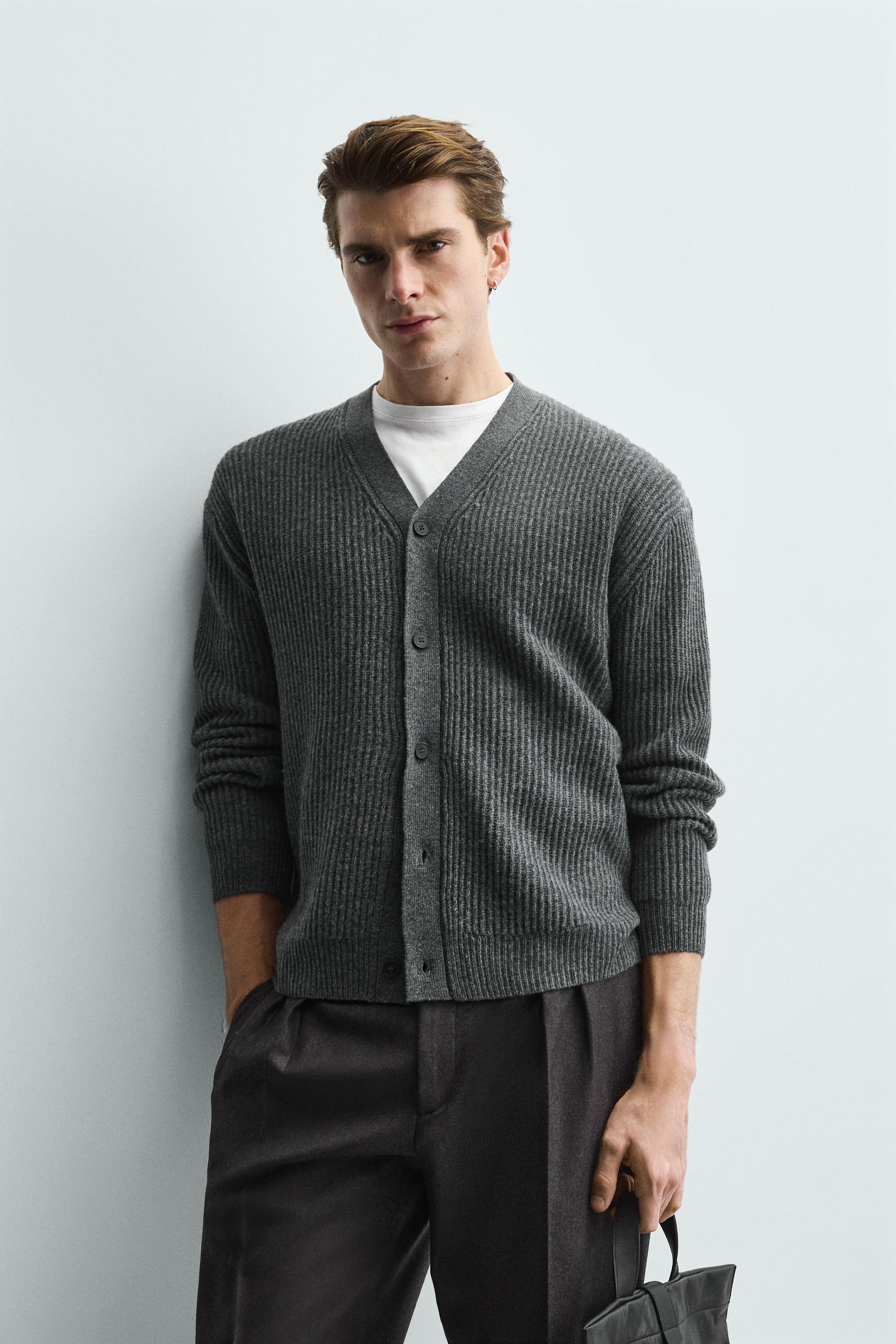CARDIGAN EN LAINE STRUCTURÉ