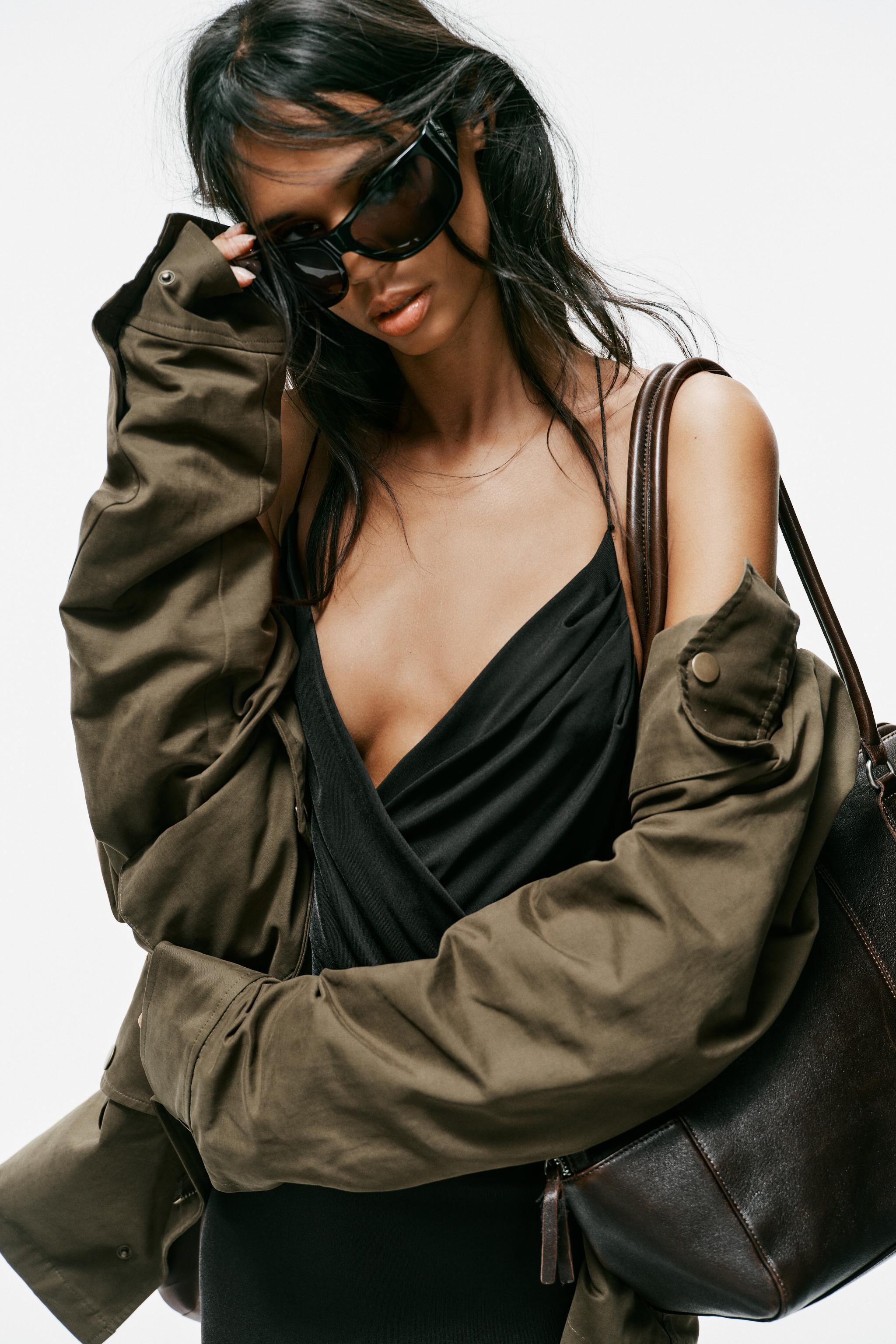 ROBE MI-LONGUE CROISÉE BRETELLES