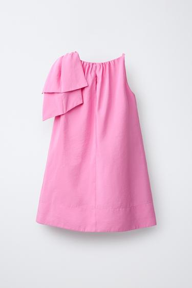 VESTIDO LAZO - Rosa empolvado de Zara