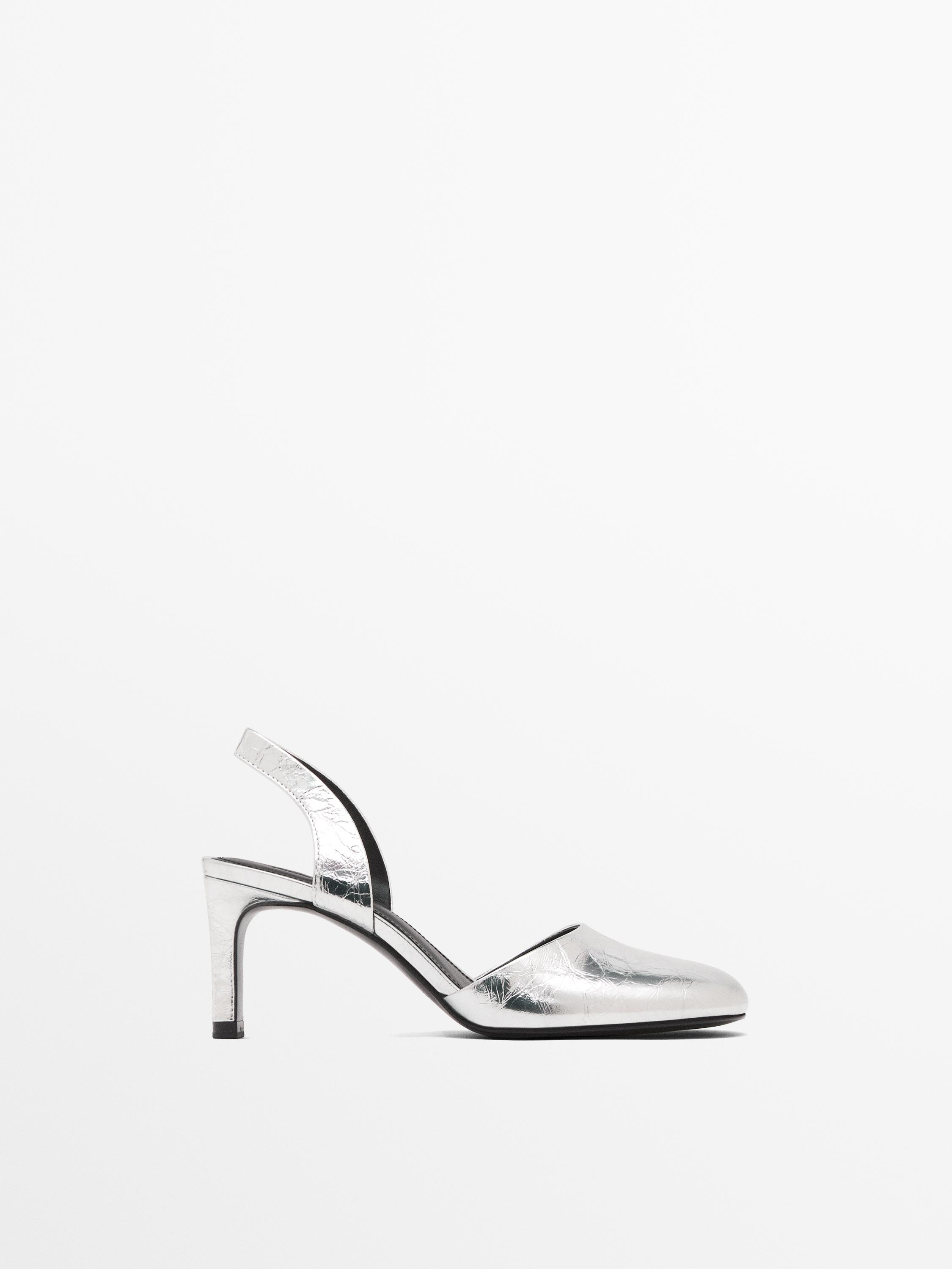 Chaussures argentées zara online