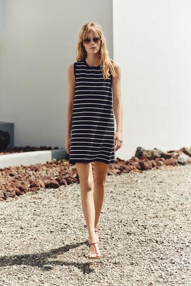 STRIPED KNIT MINI DRESS - striped by Zara - Image 0