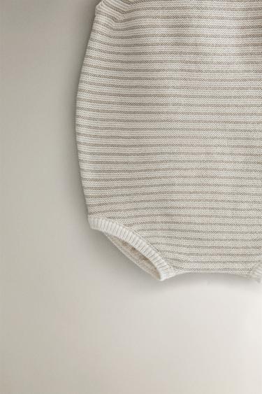 SALOPETTE ENFANT COTON ET SOIE - Beige clair de Zara - Image 2