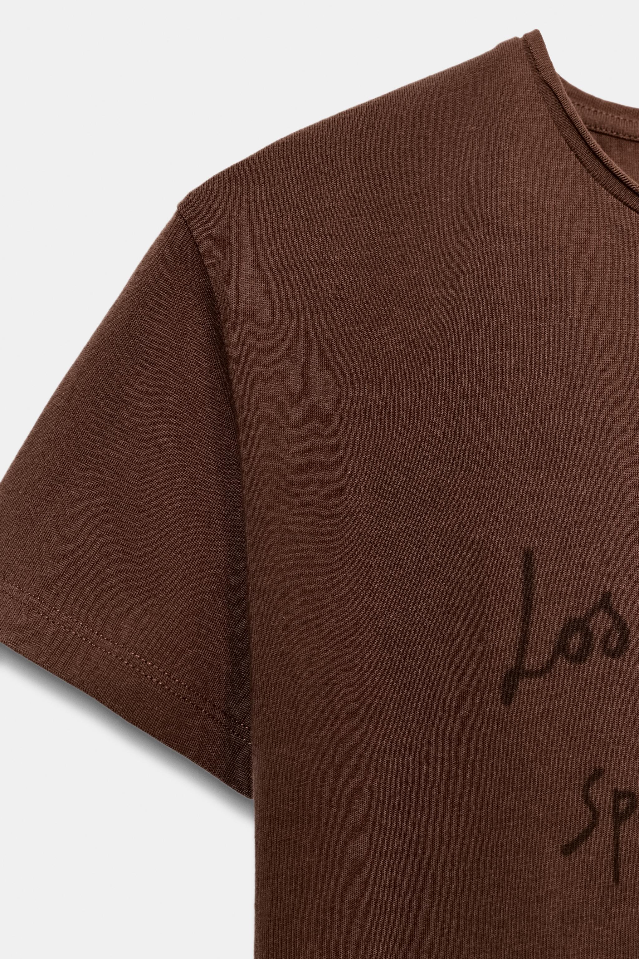SHORT SLEEVE TEXT T-SHIRT