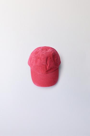GORRA EFECTO LAVADO - Rojo de Zara