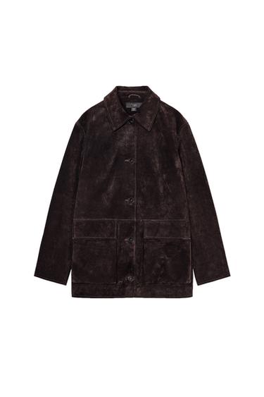 ΣΑΚΑΚΙ ΣΟΥΕΤ 100% ΔΕΡΜΑ - Καφέ του Zara