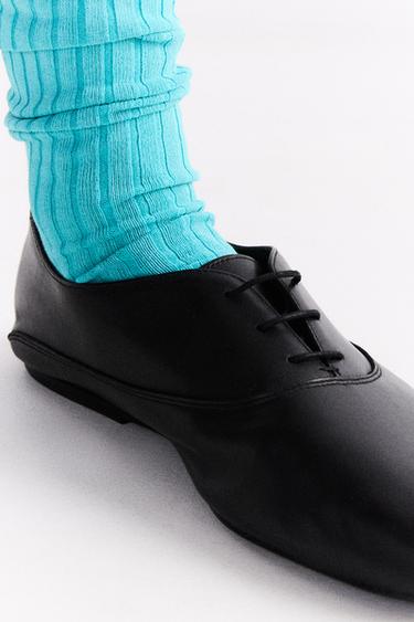 LEATHER SHOES - Black by Zara