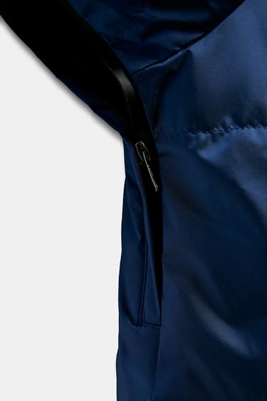 ANORAK QUILTED 80% DOWN 20% FEATHER HOODIE WATER-RESISTANT WINDPROOF RECCO® TECHNOLOGY SKI COLLECTION - Cobalt by Zara - Image 10