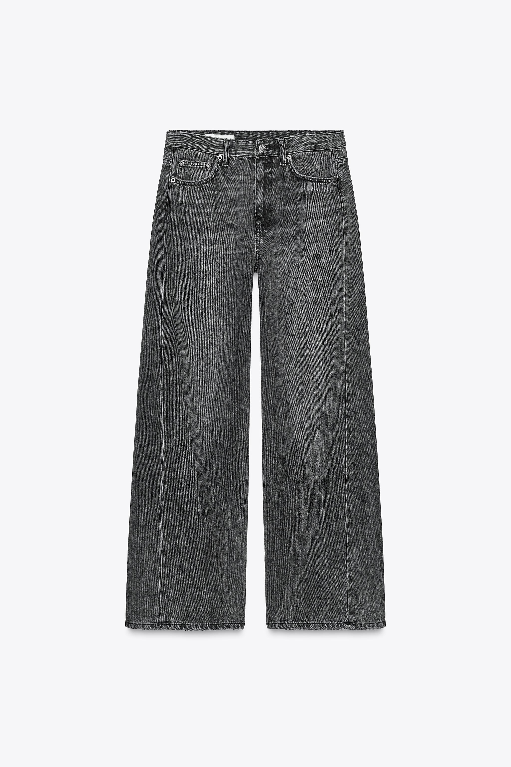 【Open Yy】 CURVED JEANS 2色 WIDE LEG JEANS - Blue | ZARA Canada