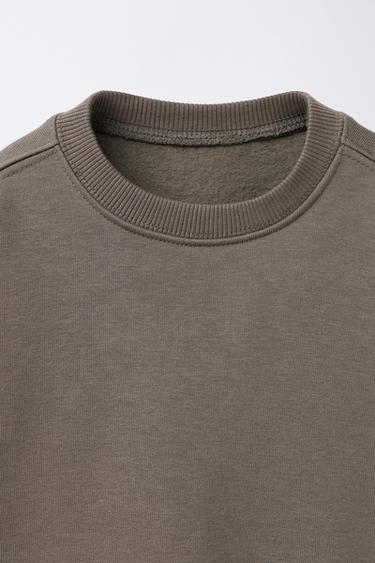 ENSEMBLE JOGGING SWEAT ET PANTALON JOGGER BASIQUE ÉTIQUETTE - Marron / Taupe de Zara - Image 2