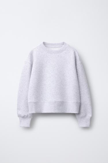 BASIC SPORTY SWEATSHIRT - Grey marl by Zara