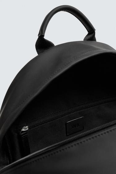 RUBBERISED BACKPACK - Black by Zara - Image 3