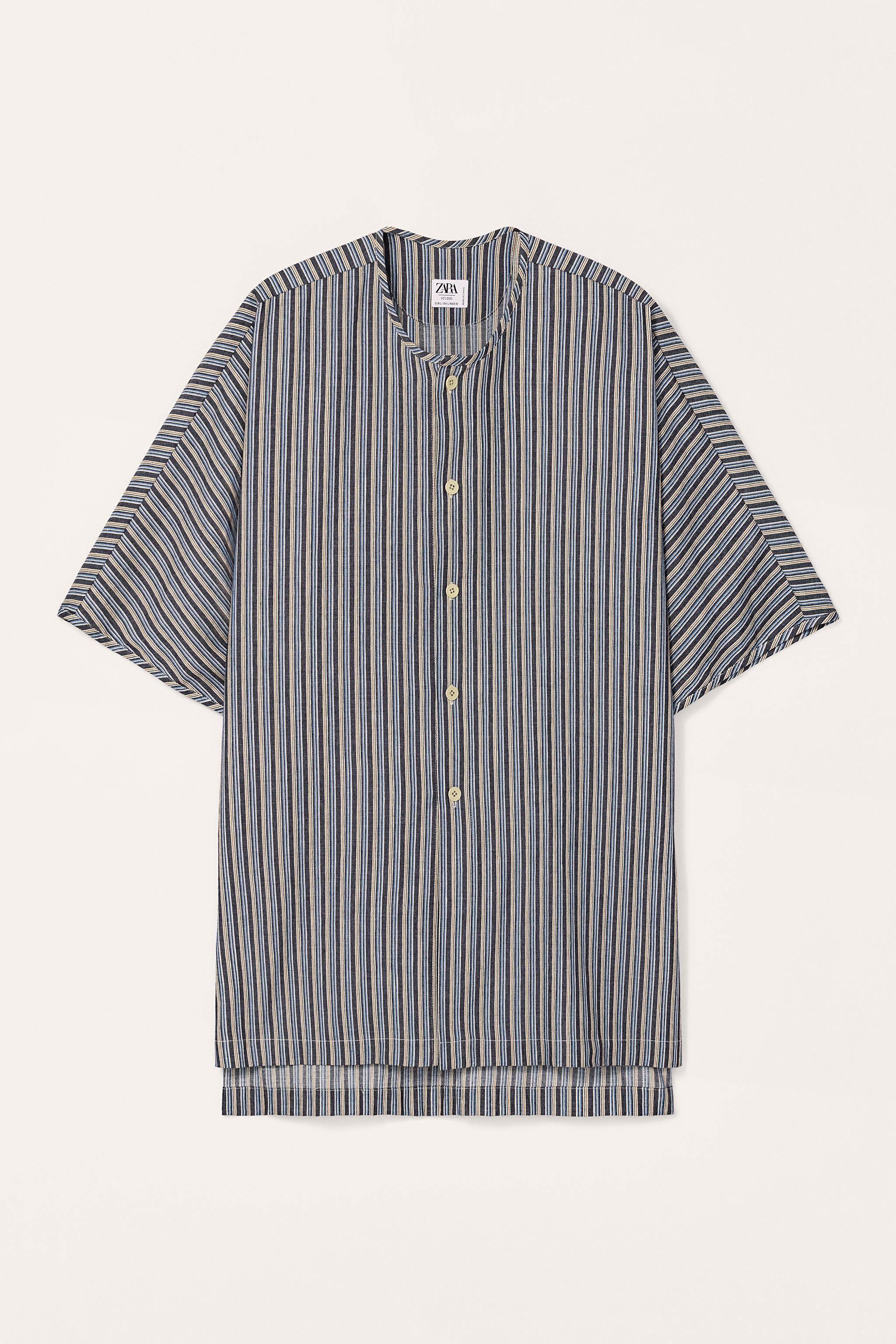 新品　mideal frill stripe tunic shirt /ネイビー mideal frill stripe tunic shirt NAVY - メルカリ
