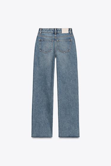 JEANS Z.02 STRAIGHT ANKLE ALTO - Azul / Verde de Zara
