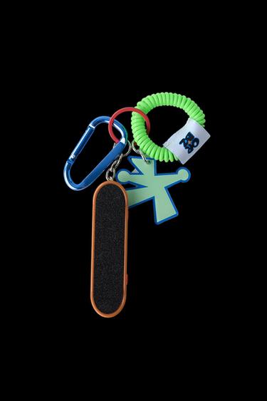 Zara SKATE CARABINER KEYCHAIN - Green
