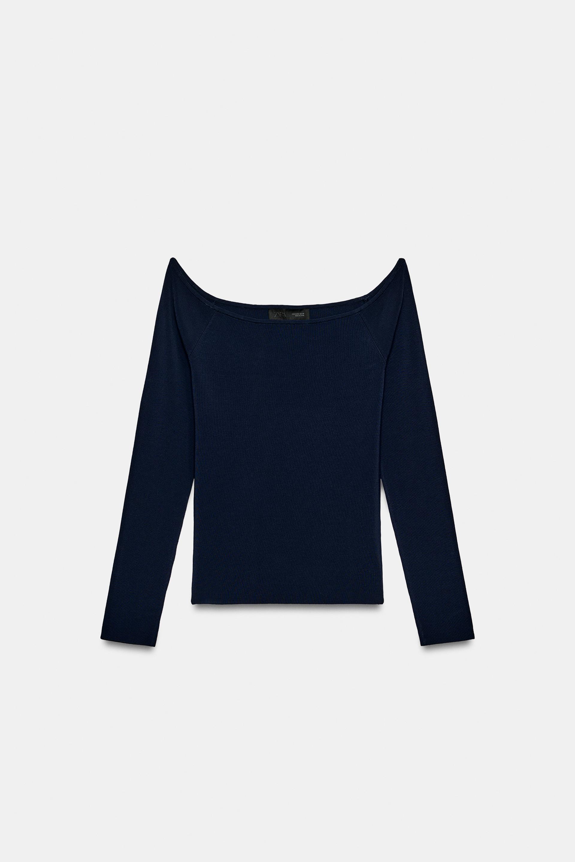 Off-The-Shoulder Knit Jumper