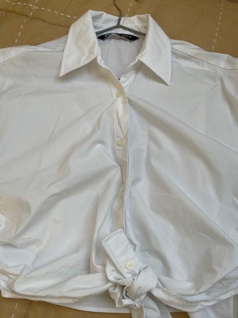 POPLIN SHIRT WITH TIED DETAIL - Image 3