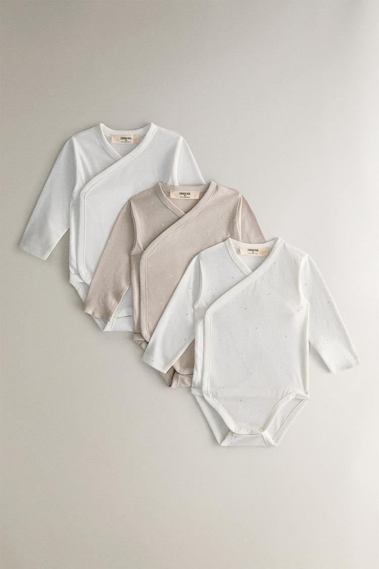 PACK BODIES BEBÉ LUA Creme ZARA Portugal