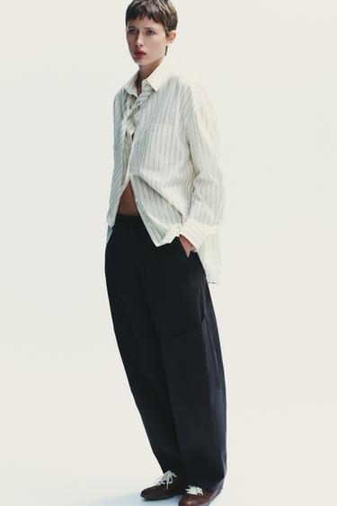 BALLOON CARGO TROUSERS - Black by Zara - Image 3