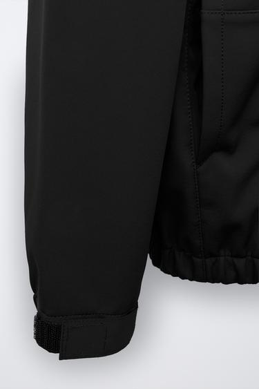 VESTE TECHNIQUE DOUBLÉE CAPUCHE DÉPERLANTE - Noir de Zara - Image 5