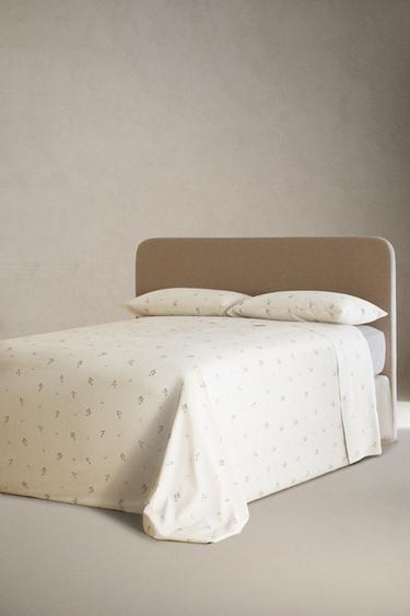 LEAF PRINT DUVET COVER - Sea green by Zara - Image 1