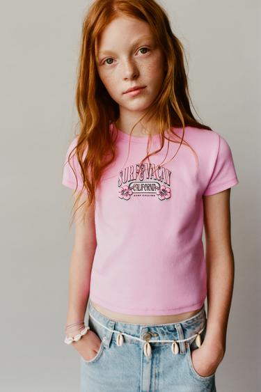 CAMISETA SURF - Rosa da Zara