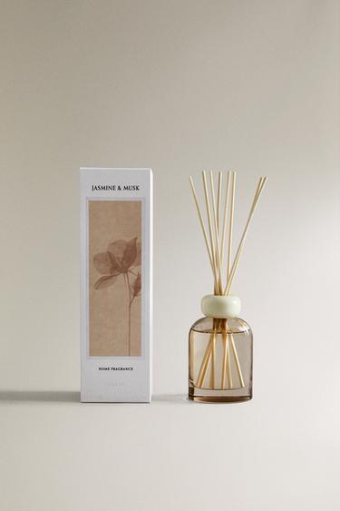(120 ML) JASMINE & MUSK REED DIFFUSERS - Light yellow by Zara