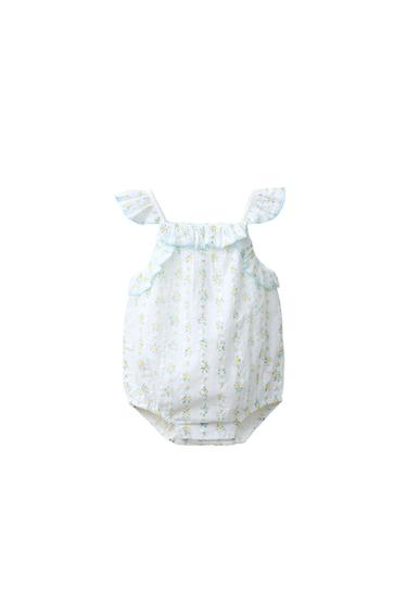 BRODERIE ANGLAISE FLORAL ROMPER - White by Zara