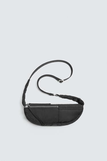 MULTI-POCKET TECHNICAL CROSSBODY BAG - Black by Zara