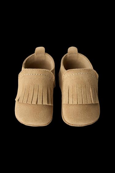 LEDERSCHUH - Sandfarbe von Zara