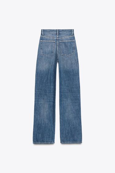JEANS TRF WIDE LEG TAILLE HAUTE FULL LENGTH - Bleu de Zara - Image 7