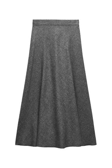 ZW COLLECTION WOOL BLEND CAPE SKIRT
