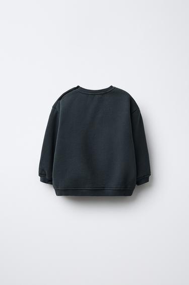 PENGUIN PRINT SWEATSHIRT - Blue by Zara - Image 1
