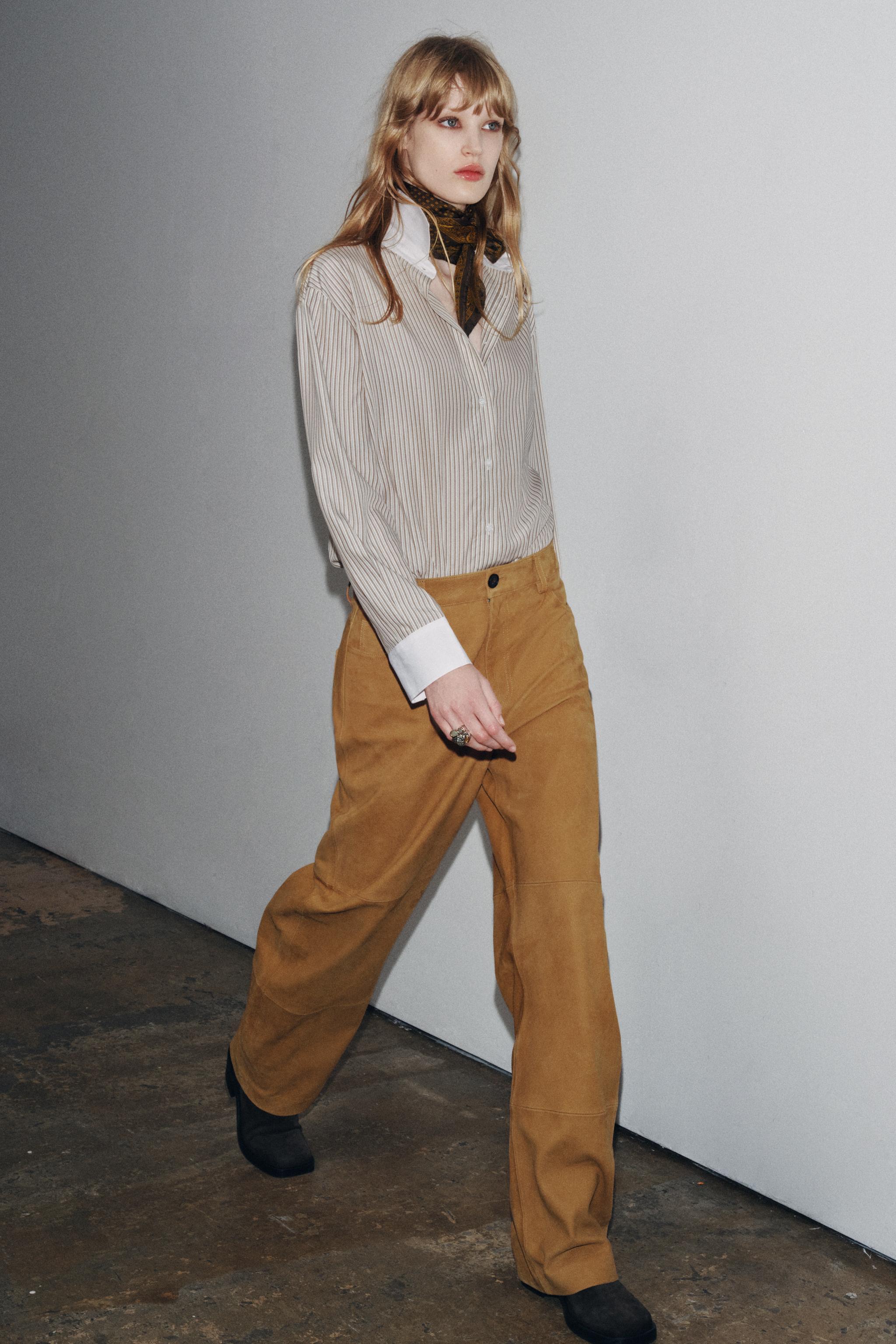 ZW COLLECTION CONTRAST STRIPED SHIRT - striped | ZARA United