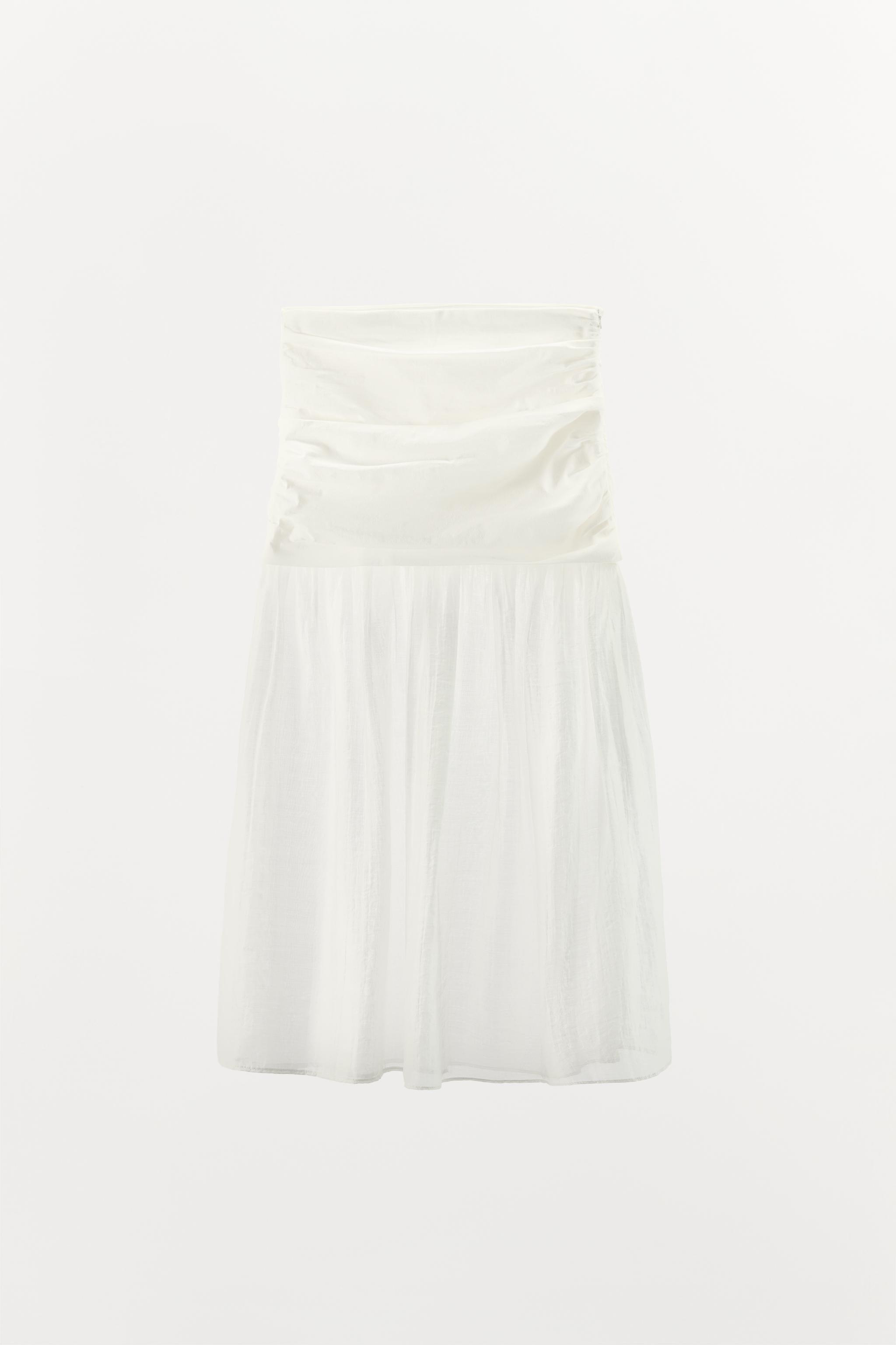 COMBINATION MIDI SKIRT