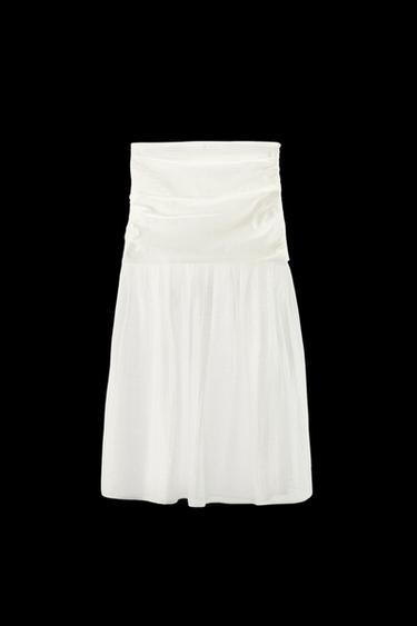 FALDA MIDI COMBINADA - Crudo de Zara - Imagen 0