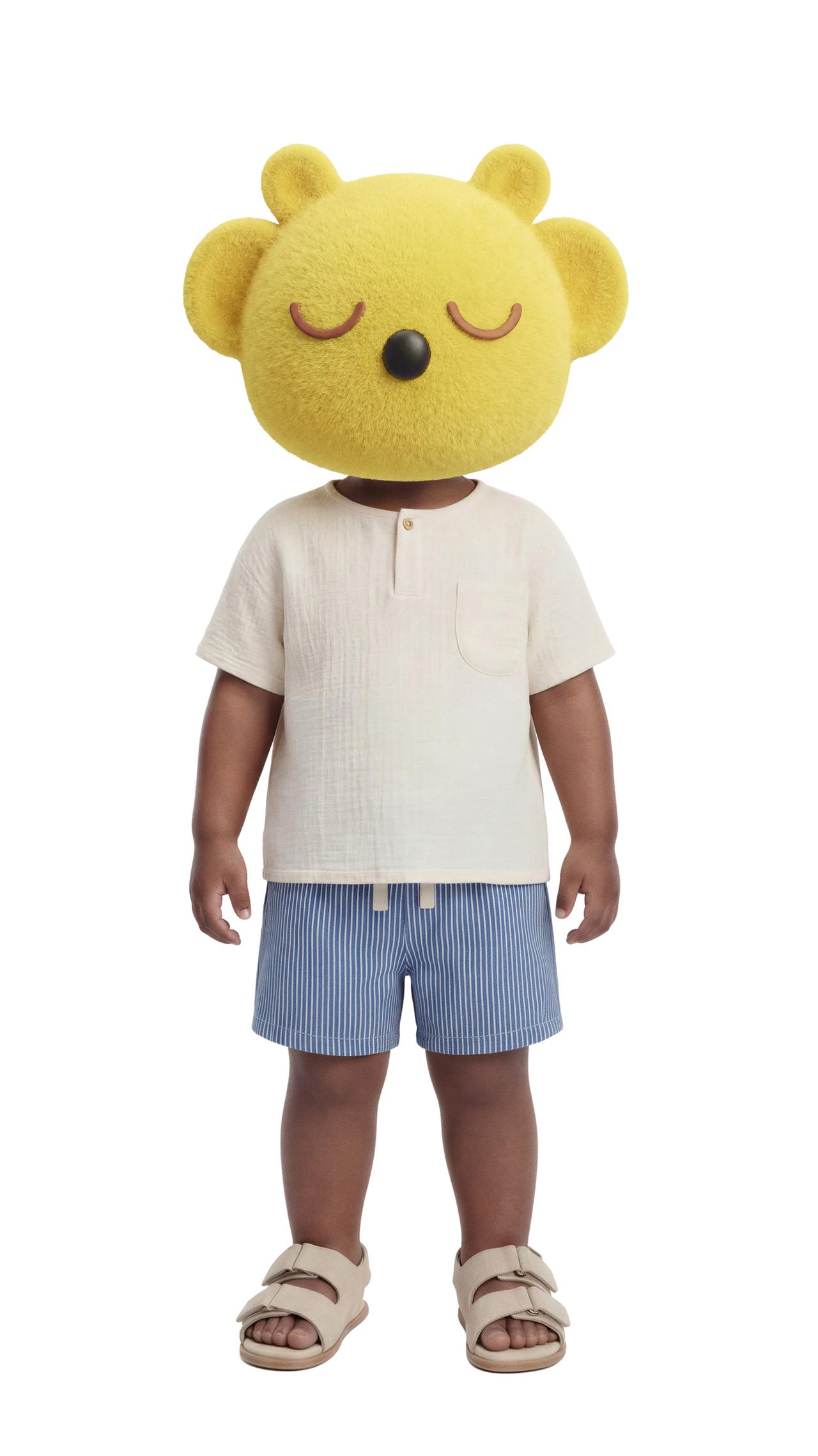 COMBINATION POCKET T-SHIRT — Ecru
