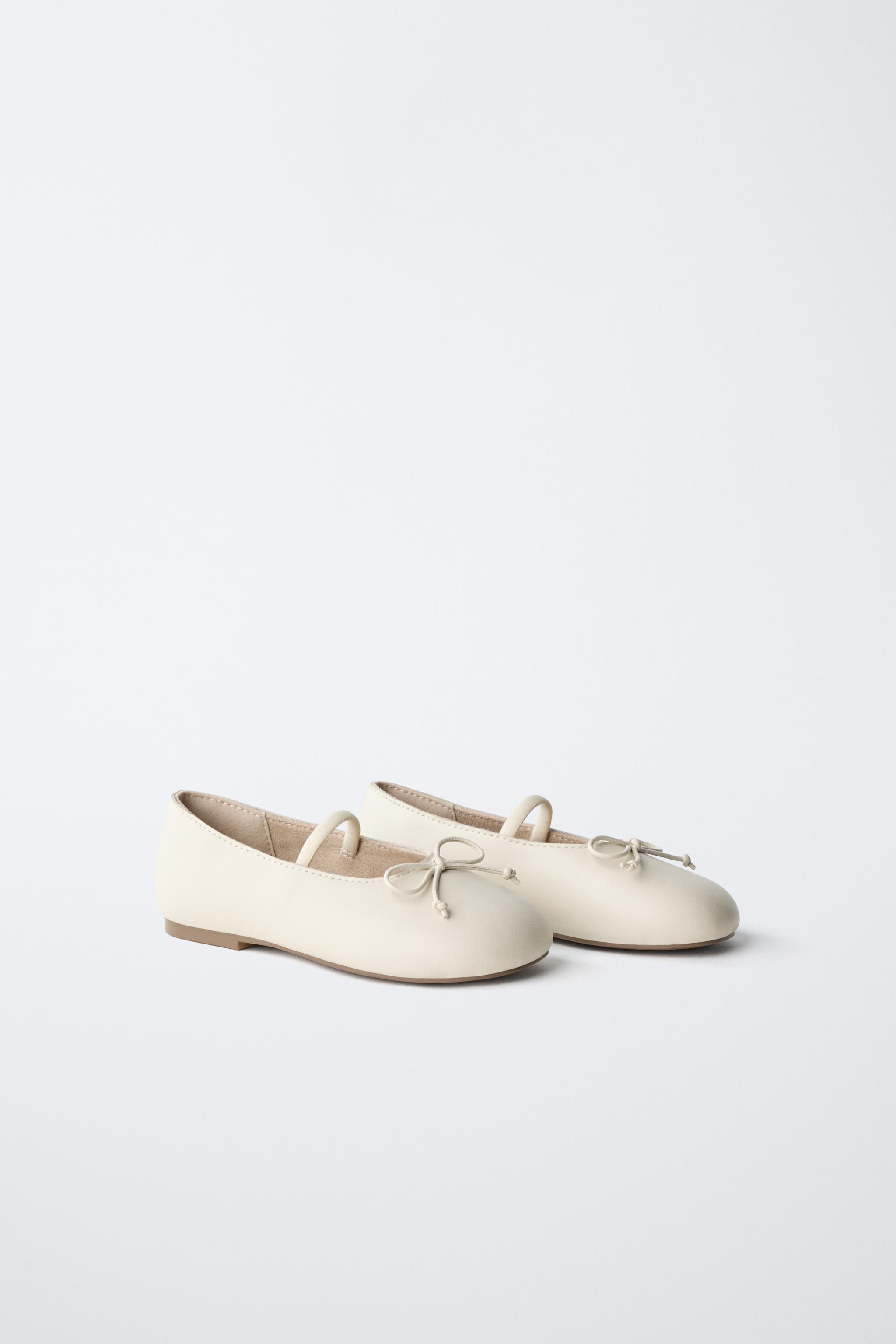 BALLERINES EN CUIR À NŒUD