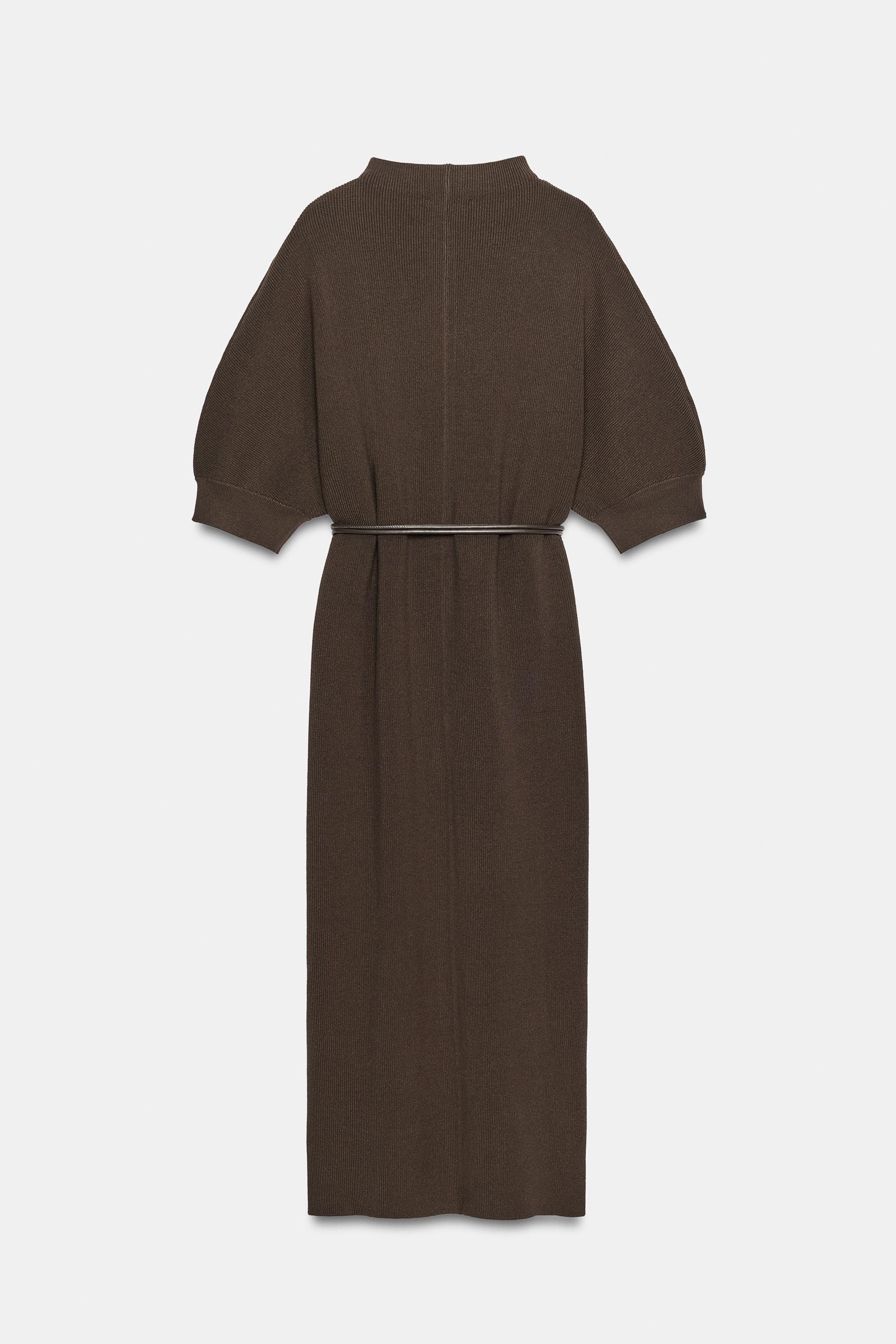 BELTED KNIT MAXI DRESS thumbnail 8