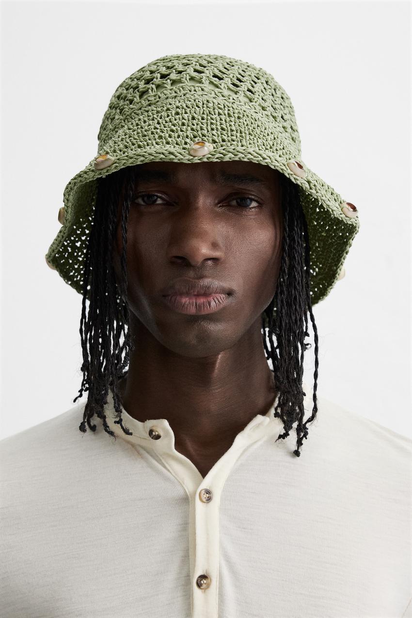 CROCHET HAT WITH SHELLS - Light green | ZARA Australia display picture 1